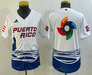 Youth Puerto Rico Baseball Big Logo White 2023 World Baseball Classic Stitched Jersey,We sell and wholesale Youth Puerto Rico Baseball Big Logo White 2023 World Baseball Classic Stitched Jersey on line form chian!